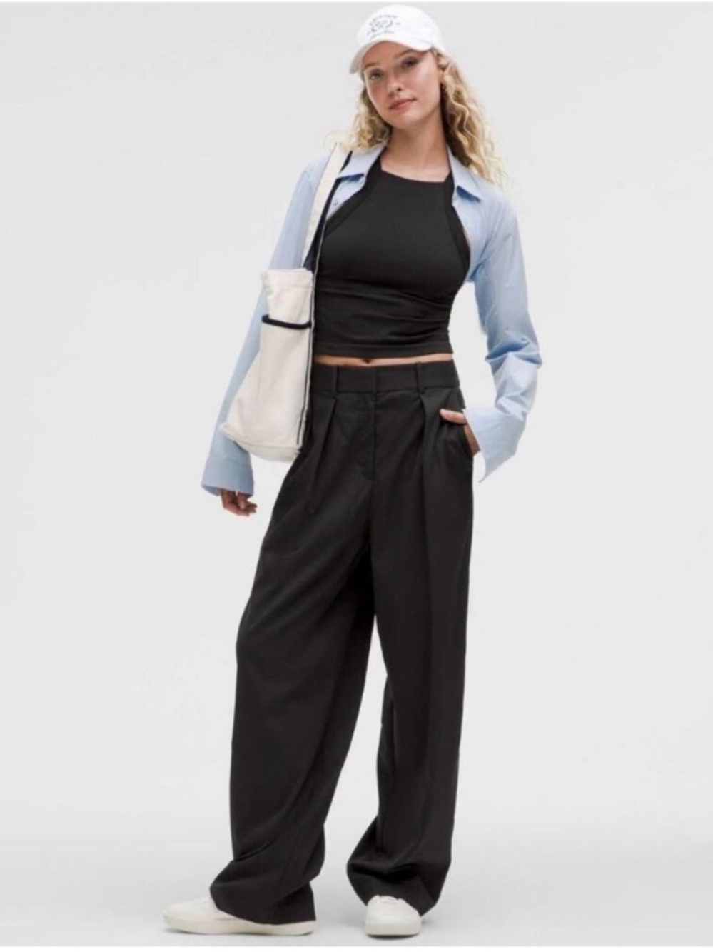 Lululemon Pleat-Front High-Rise Trouser Pants | Black Size 12